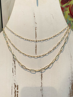 Gold Triple Layered Multi Way Necklace