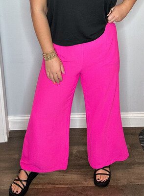 Hot Pink Pull On Trouser