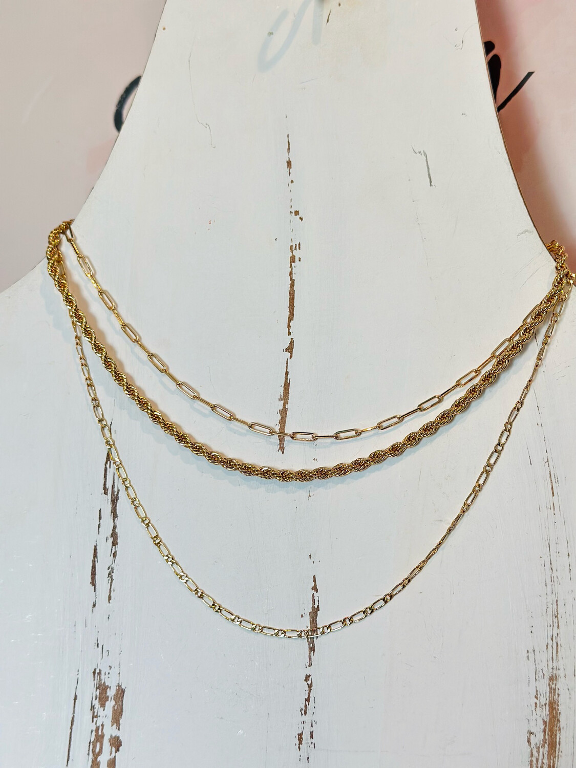 Gold Multi Function Chain Necklace
