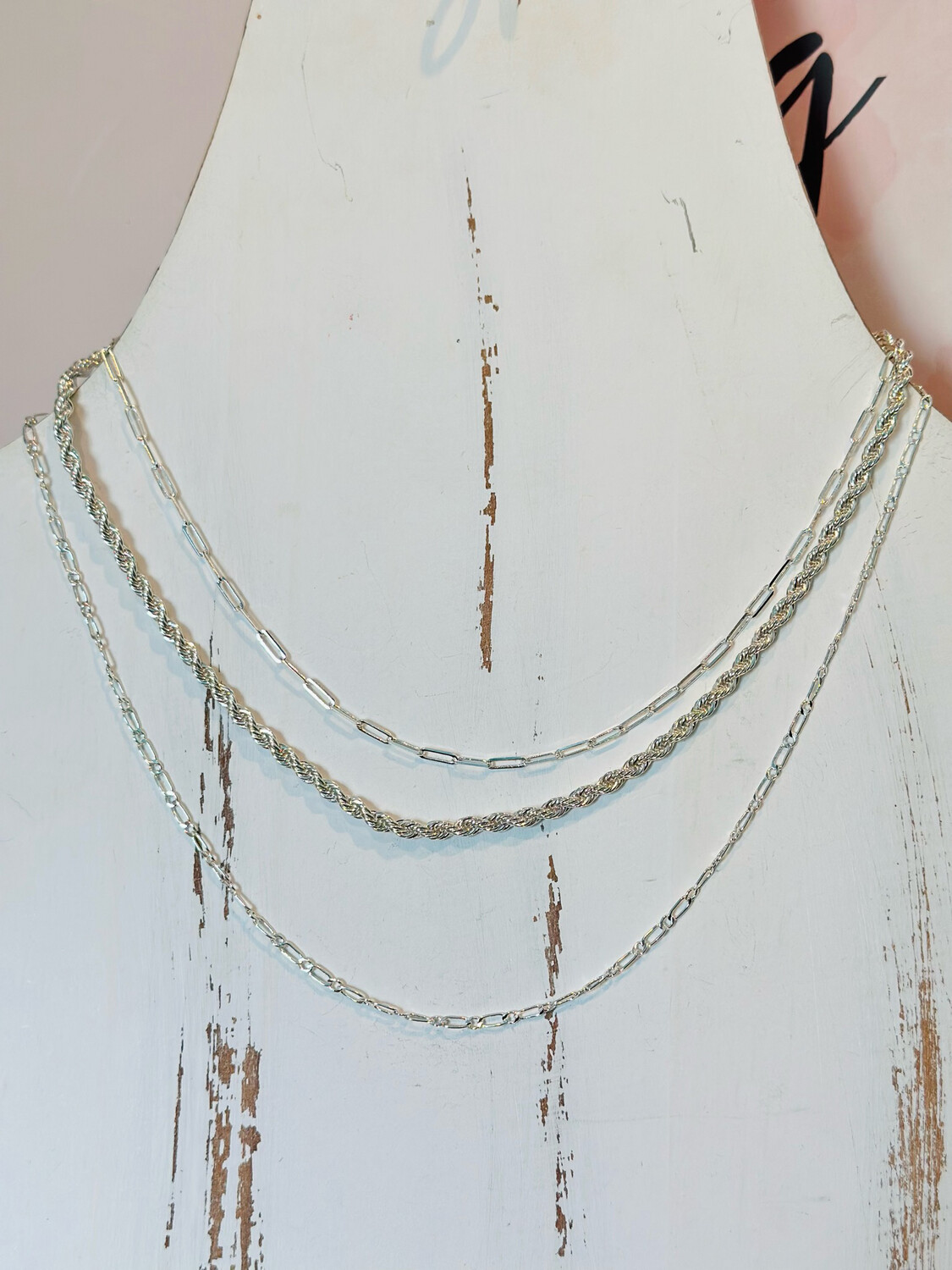 Silver Multi Function Chain Necklace