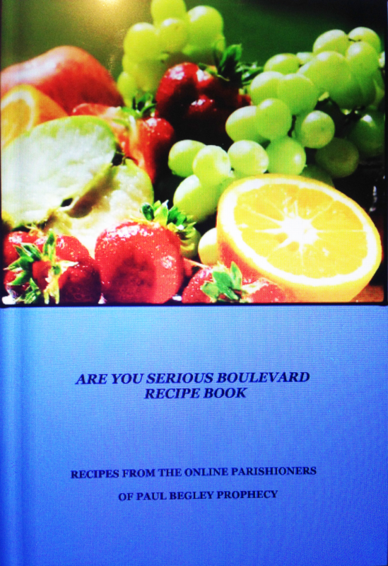 Paul Begley Prophecy COOK BOOK