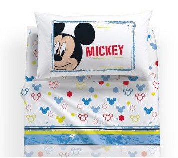 Completo Lenzuolo Disney Mickey Avventura - Caleffi