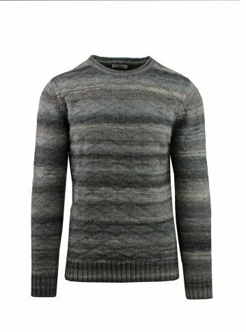 Maglia uomo girocollo rombi sfumato - Malagrida
