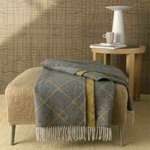 Plaid Cashmere e Merino Gold Jacquard - Somma 1867