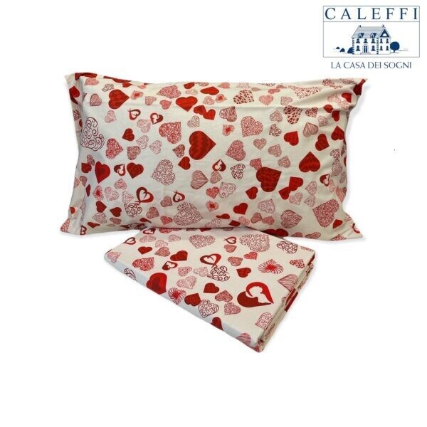 Set Copripiumino Millecuori - Caleffi