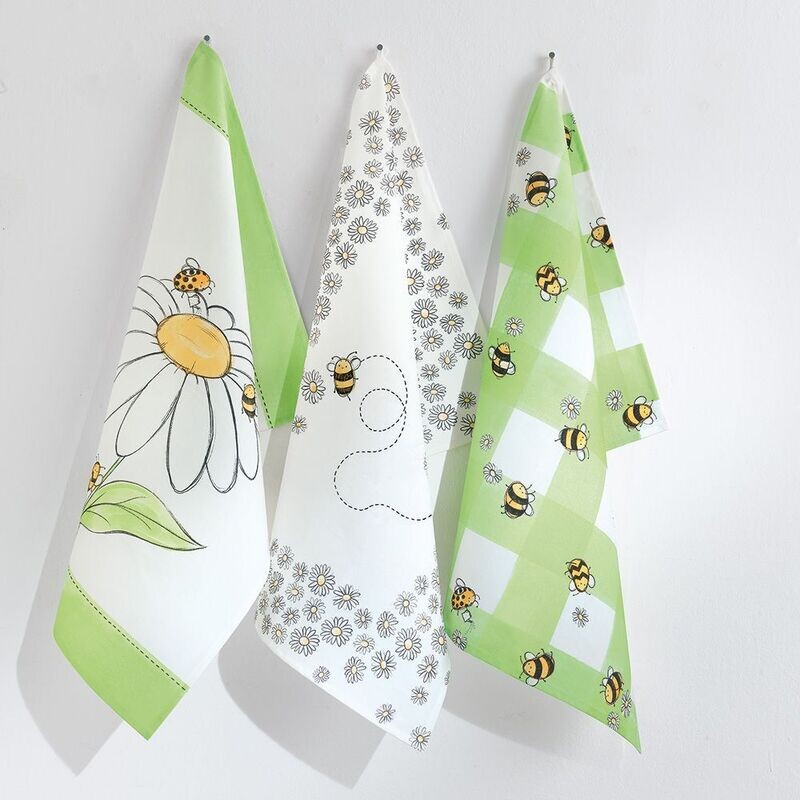 Set 3 Asciugapiatti Daisy - Vallesusa