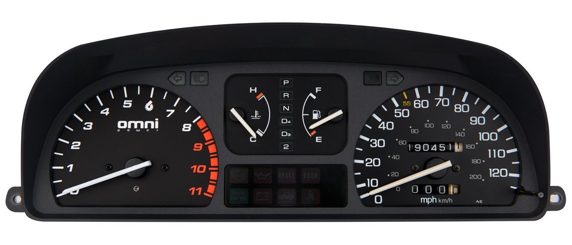 Honda 90-91 EF 8000 RPM Tachometer With Adjustable Shift Light TACH-8000-EF