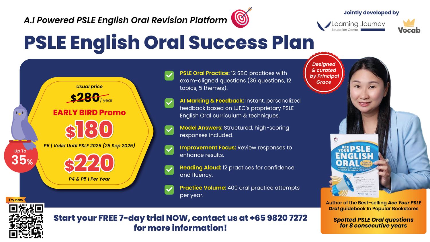 A.I Powered PSLE English Oral Revision Platform PSLE English Oral Success Plan