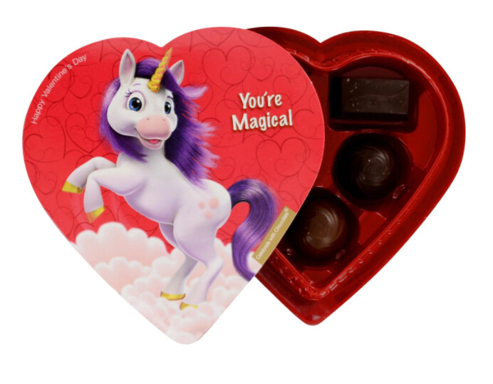 Valentine Gram Chocolate Heart Box