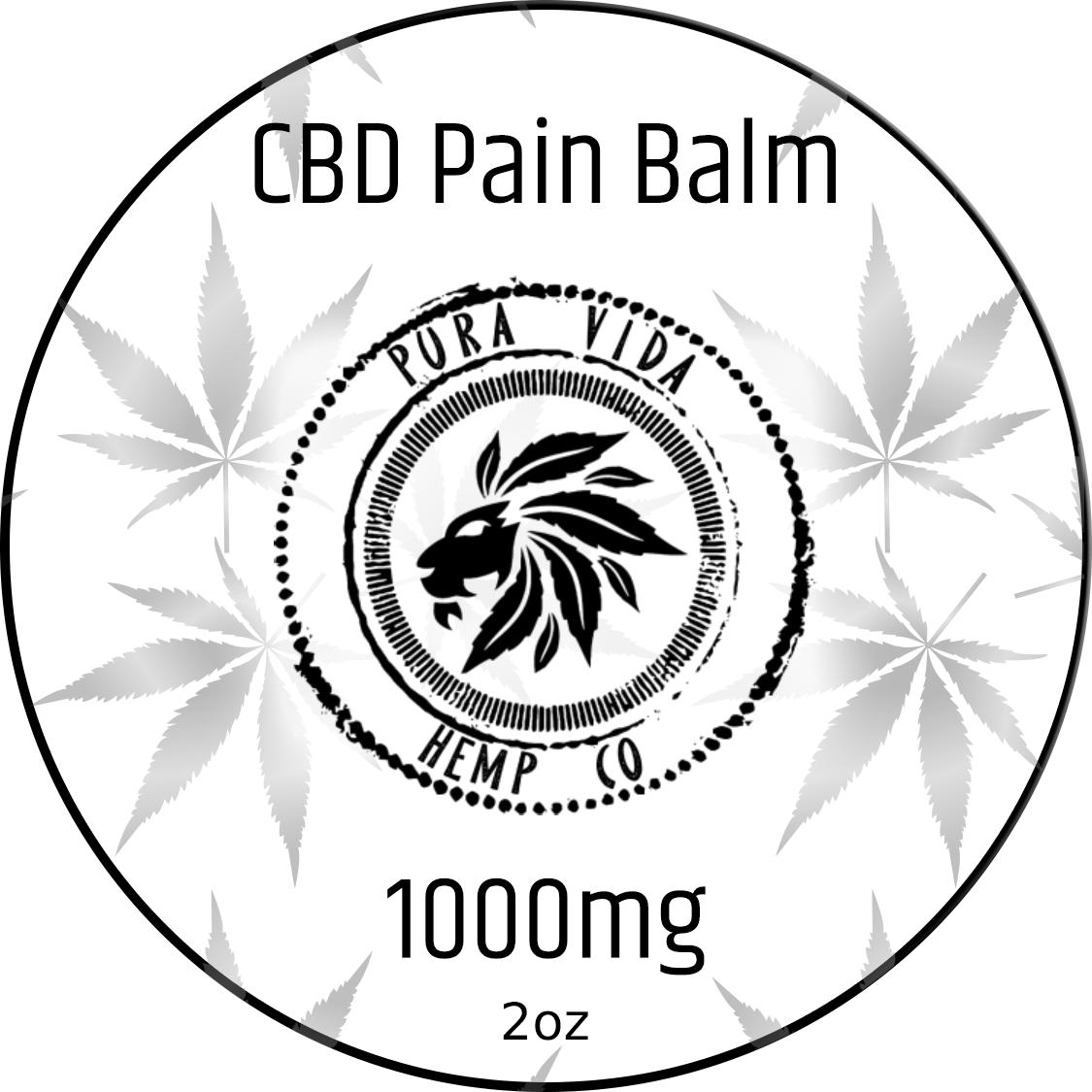 CBD Pain Relief Balm for topical use - Lab Tested - THC Free