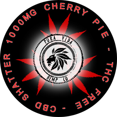 Cherry Pie CBD shatter infused with terpenes