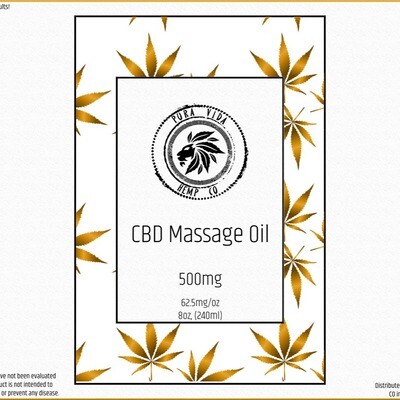 CBD Massage Oil - MCT formula - Lab Tested - THC Free
