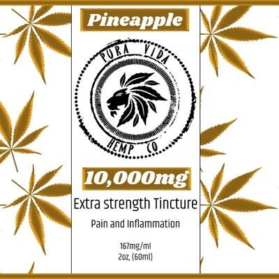Broad Spectrum CBD + CBG Tincture Pineapple
(Energy and Focus) - Lab Tested - THC Free