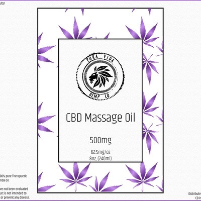 Lavender CBD Massage Oil - Lab Tested - THC Free