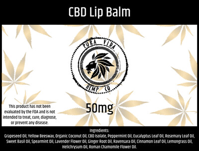CBD Lip Balm - Topical Use - Lab Tested - THC Free