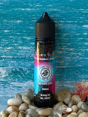 Unicorn Breath (Mango, Blue Raspberry, Whip Cream) CBD vape juice - Lab Tested - THC Free