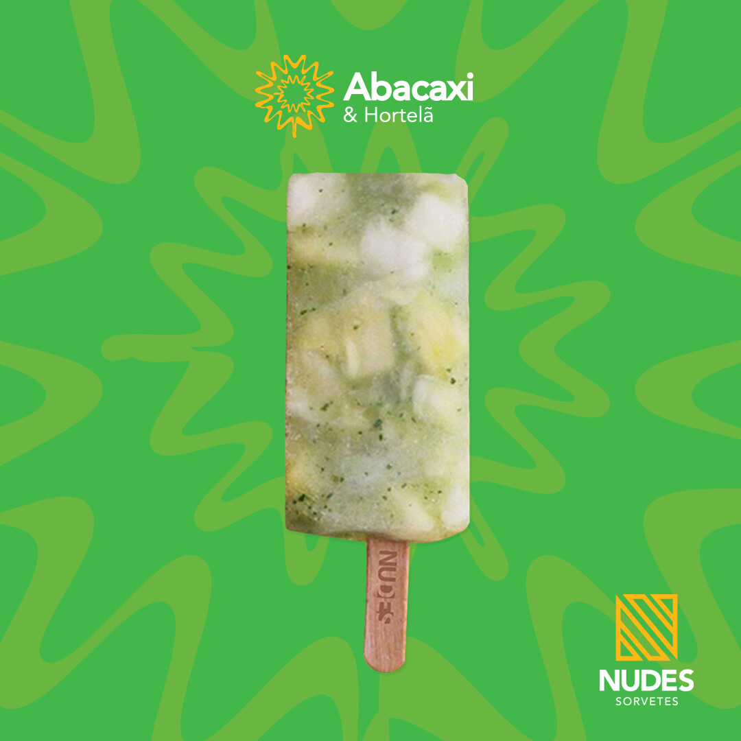 Picolé de Abacaxi e Hortelã