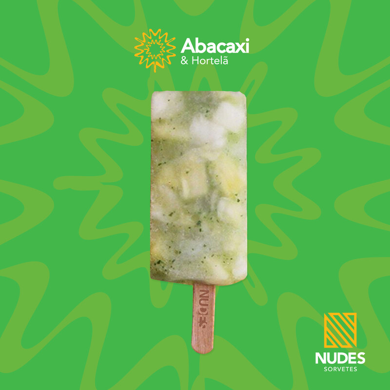 Picolé de Abacaxi e Hortelã