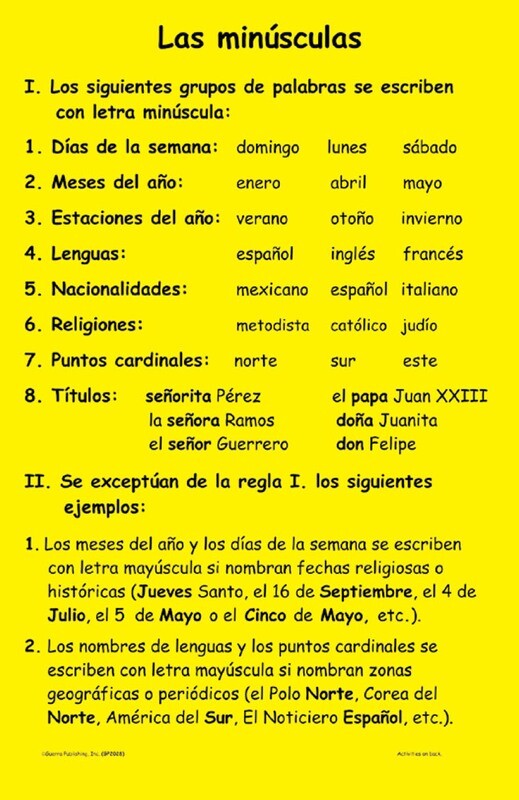 Las minúsculas (Lower case letters)