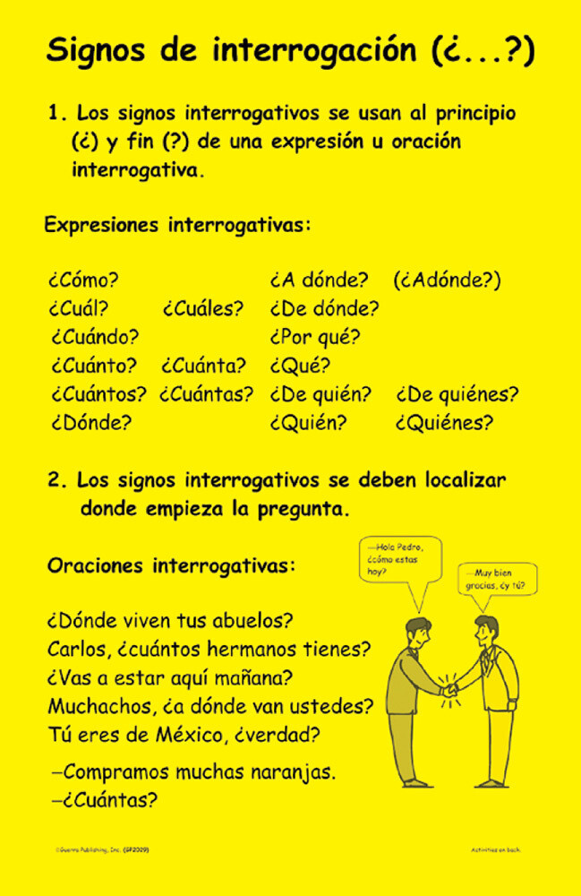 Signos de interrogación (Question marks)