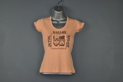 XS Vintage Block Print Repurposed Women's Tee T-Shirt