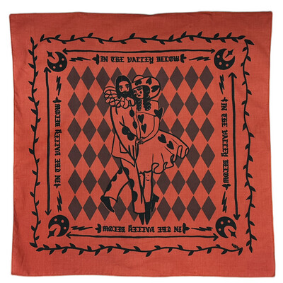 In The Valley Below French Clown Cotton Bandana