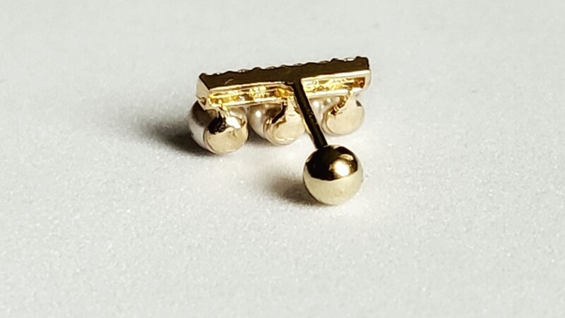 Pearl &amp; Crystals Flat Bar