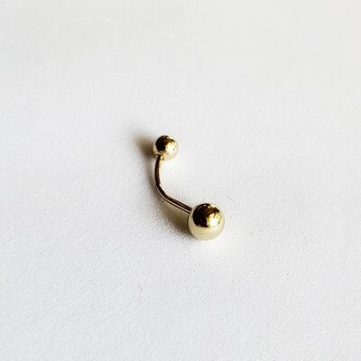 4mm Basic Gold Curved Barbell