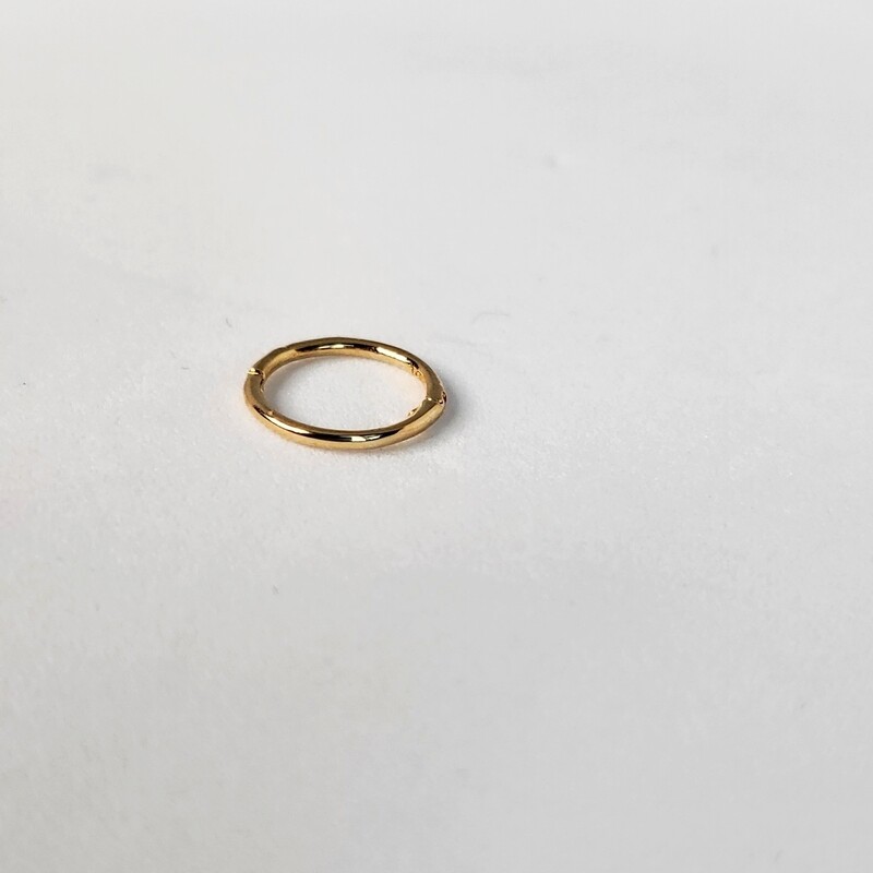 Basic 14K Solid Gold Clicker(12 mm inner)