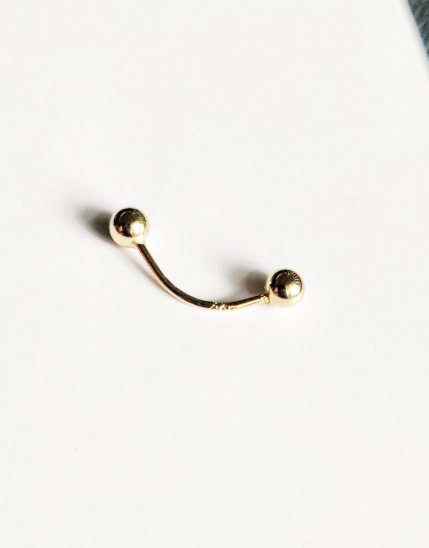 Tiny Ball Curved Barbell (3mm)
