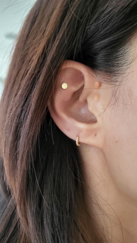 Golden Flat Disc