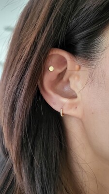 Golden Flat Disc