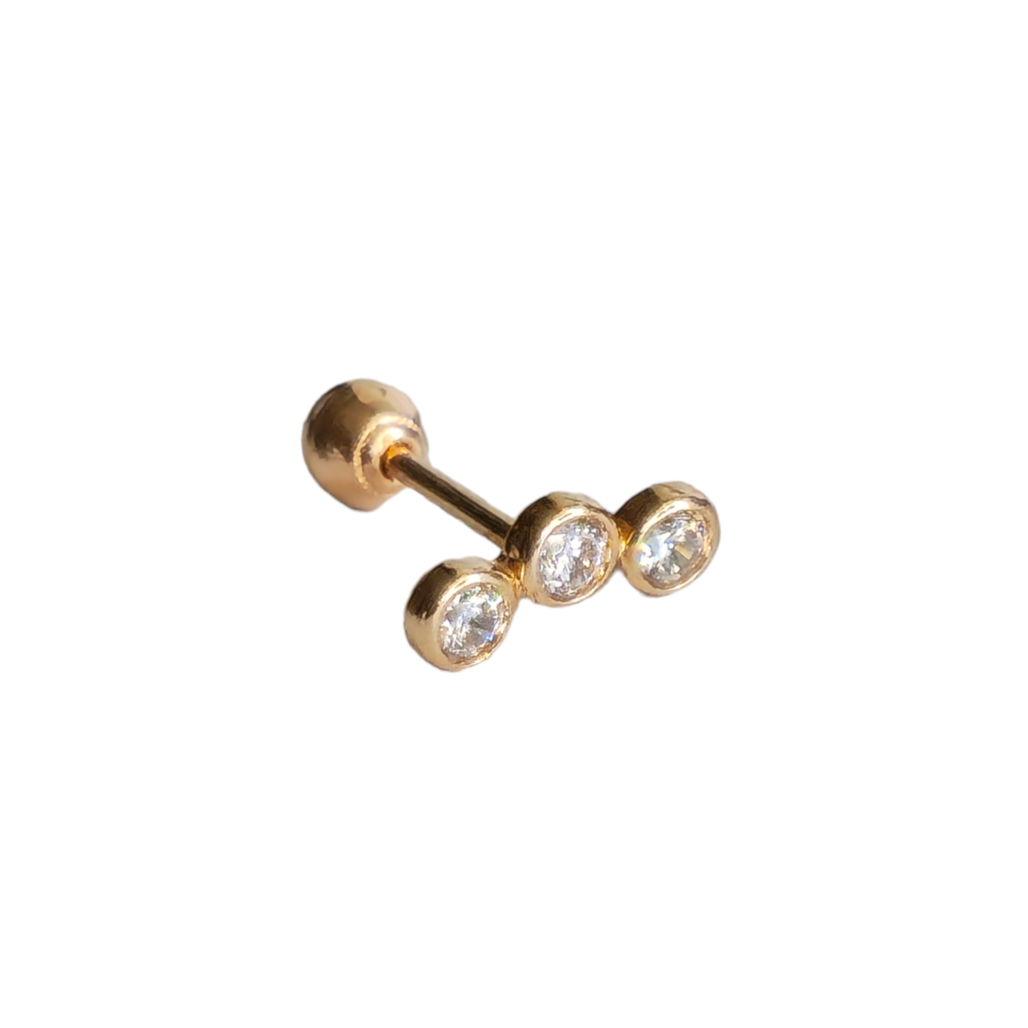 3 Bezel Crystal Curve (Rose Gold)
