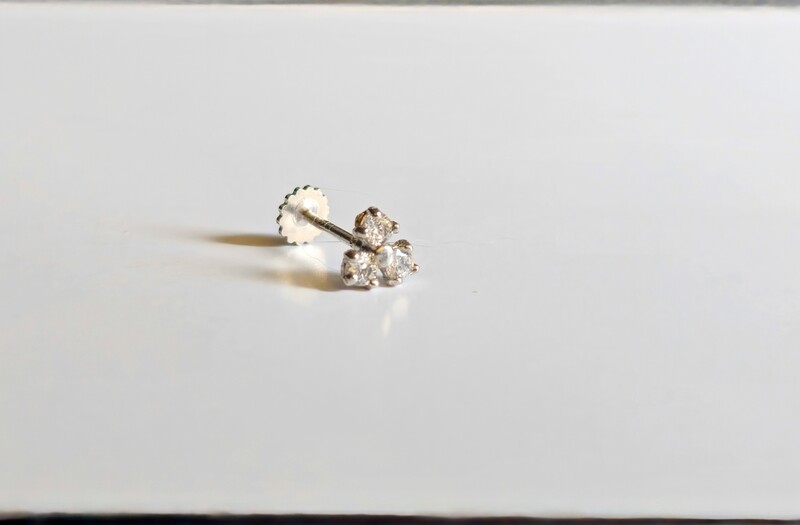Trinity Flatback (white gold)