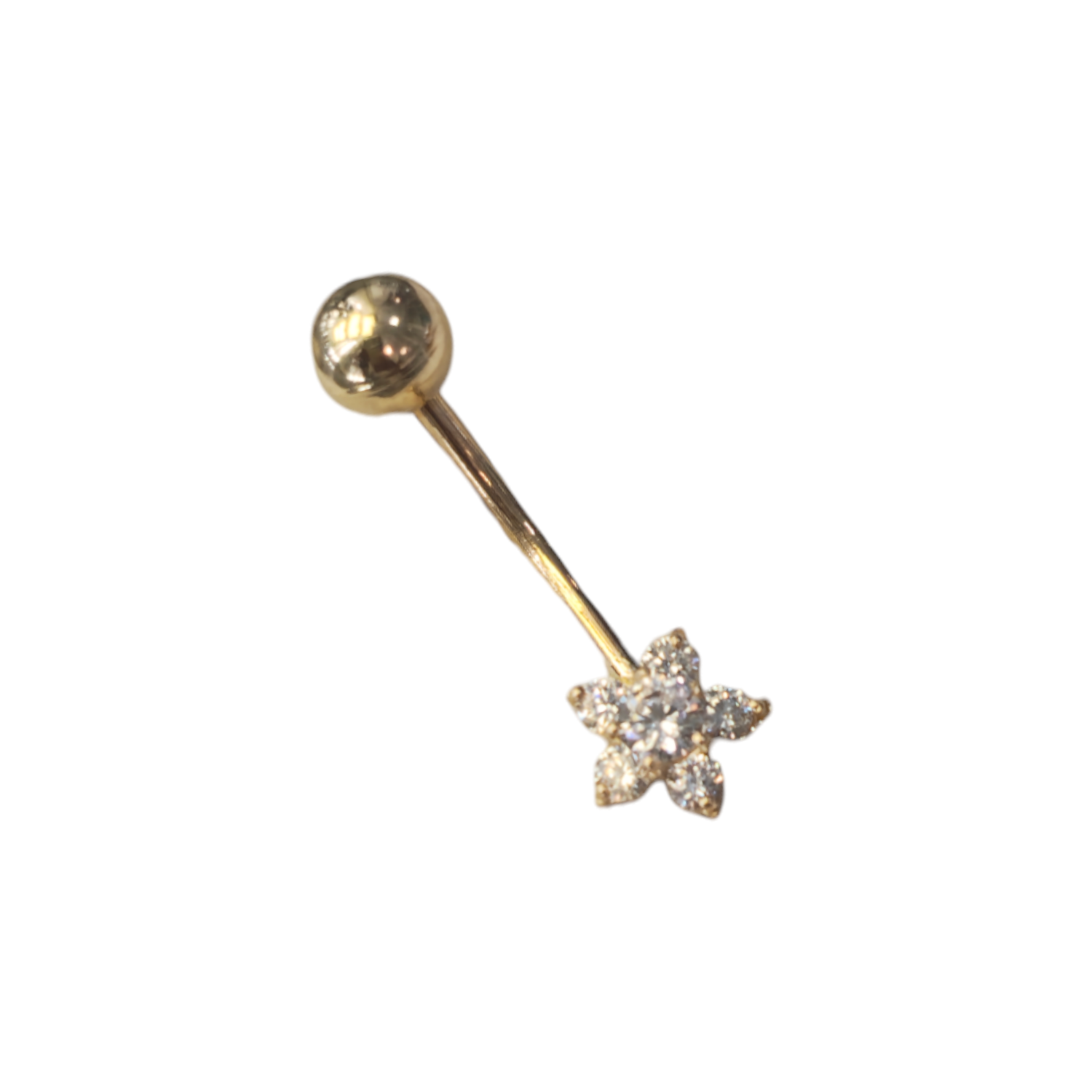 Poinsettia Navel Ring