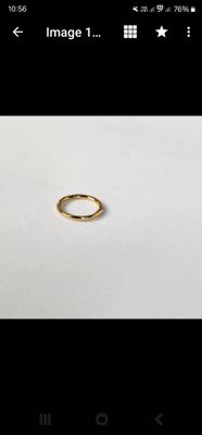 Basic 14K Solid Gold Clicker (10mm inner diameter)