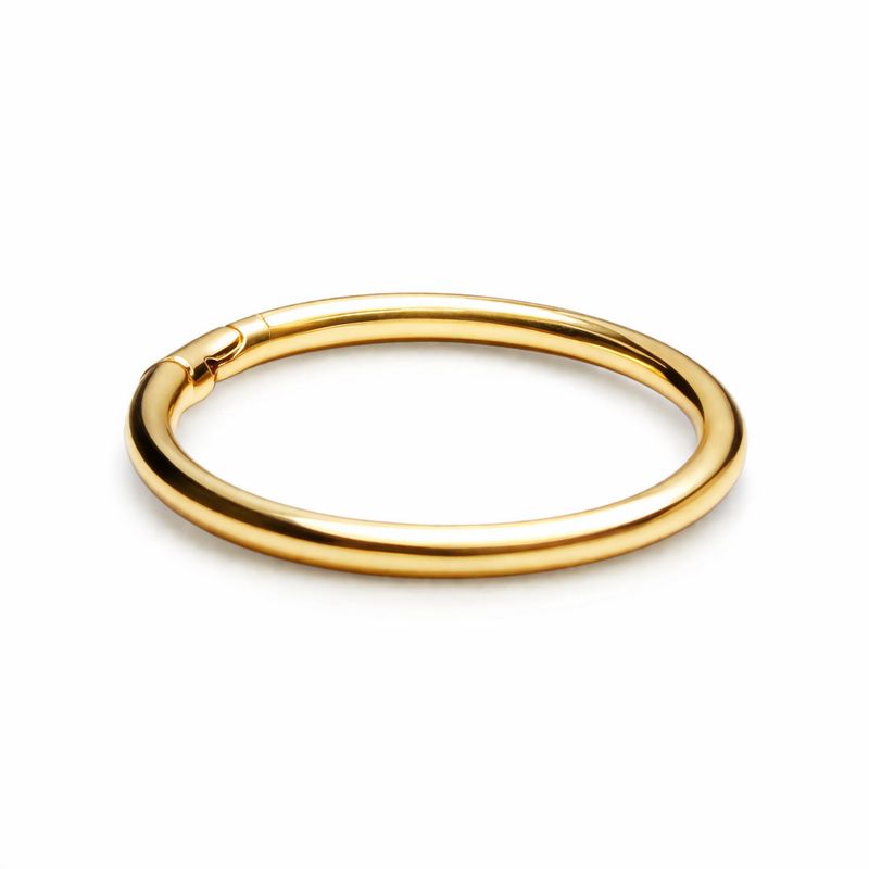 Basic 14K Solid Gold Clicker(12 mm inner)