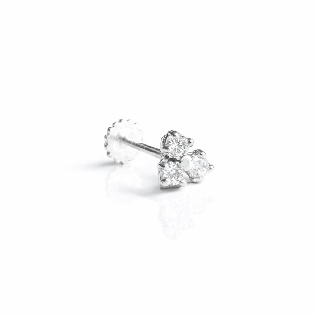 Trinity Flatback (white gold)
