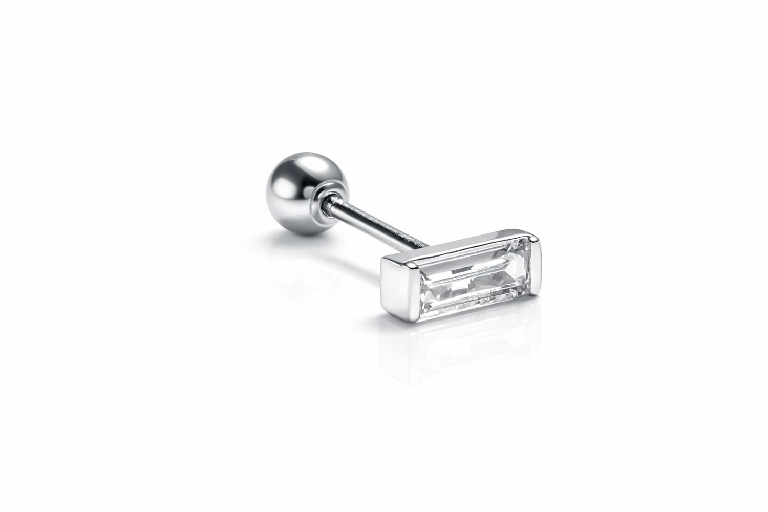 Baguette (white gold)