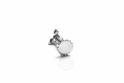 Tiny Trinity Flatback (white gold)
