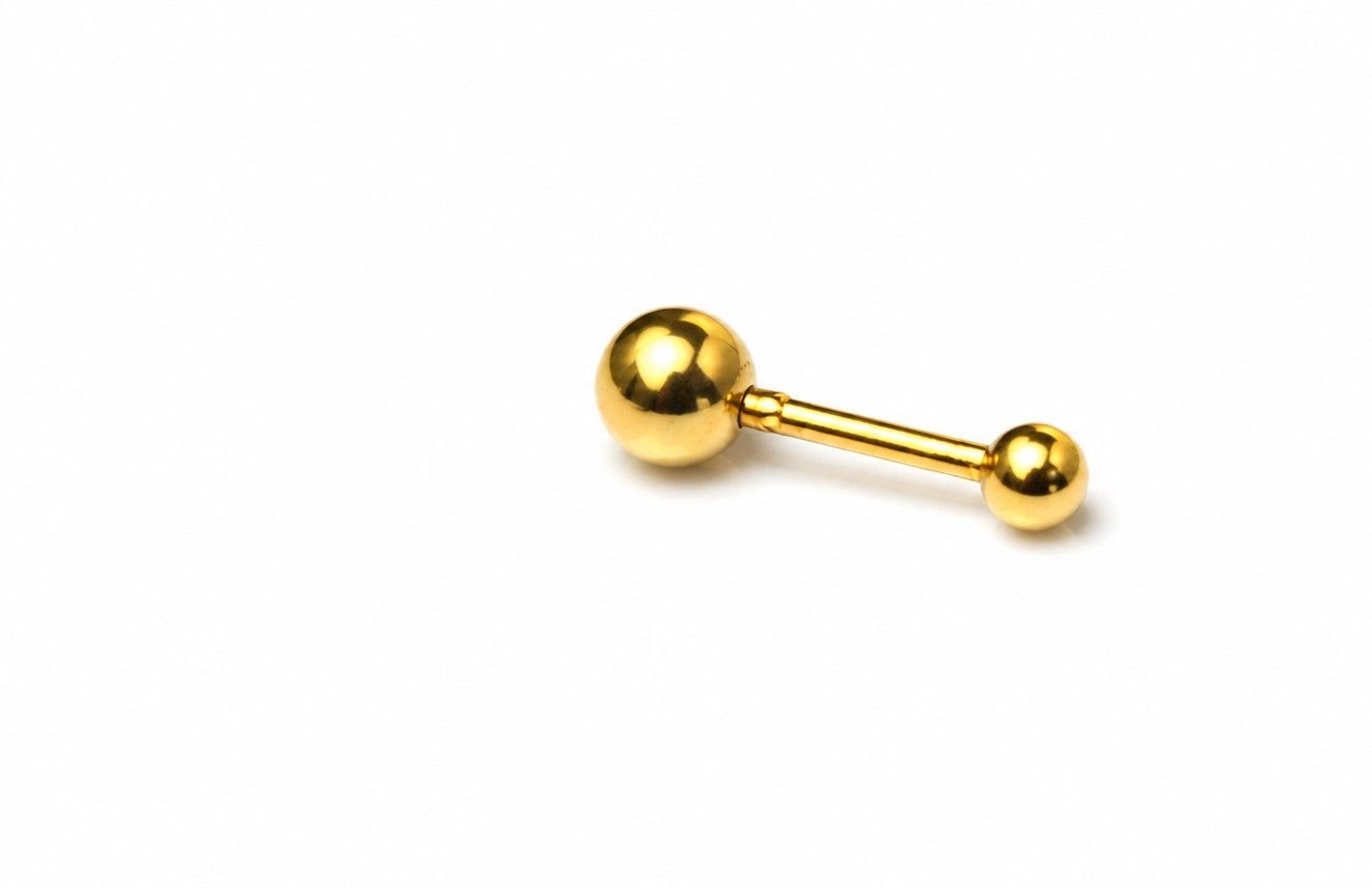 Micro Gold Barbell (4mm post length)