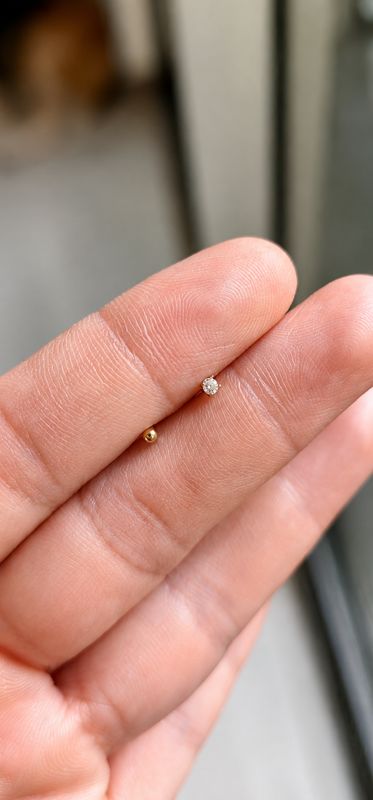 Micro Gold Barbell (4mm post length)