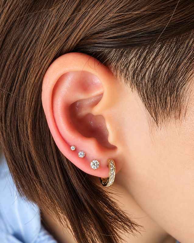 3mm Diamond Flatback (white gold)