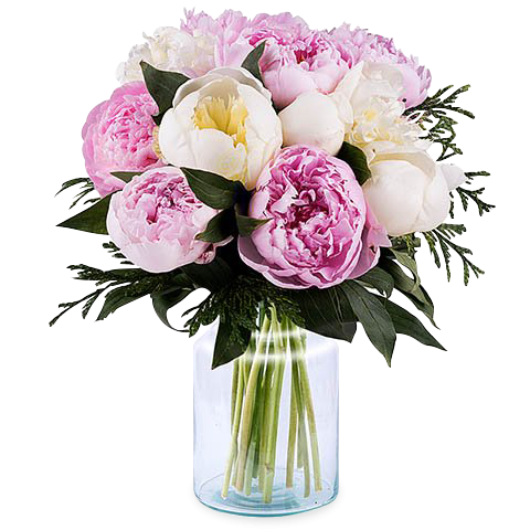 Bouquet de Pivoines Variées livraison par votre Fleuriste de montaigu-Vendée