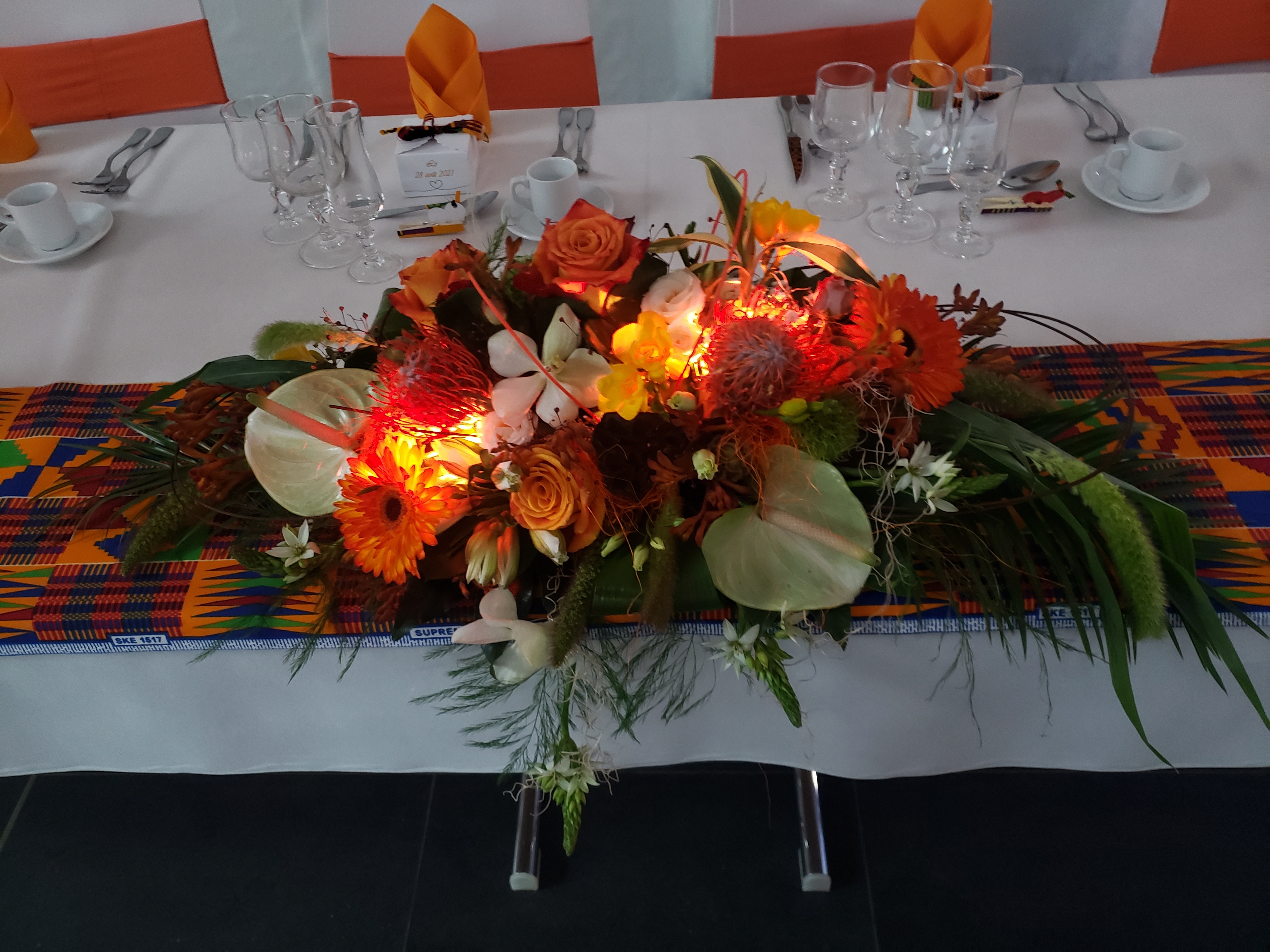 centre de table lumineux