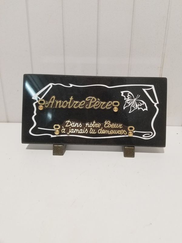Plaque Funéraire #853