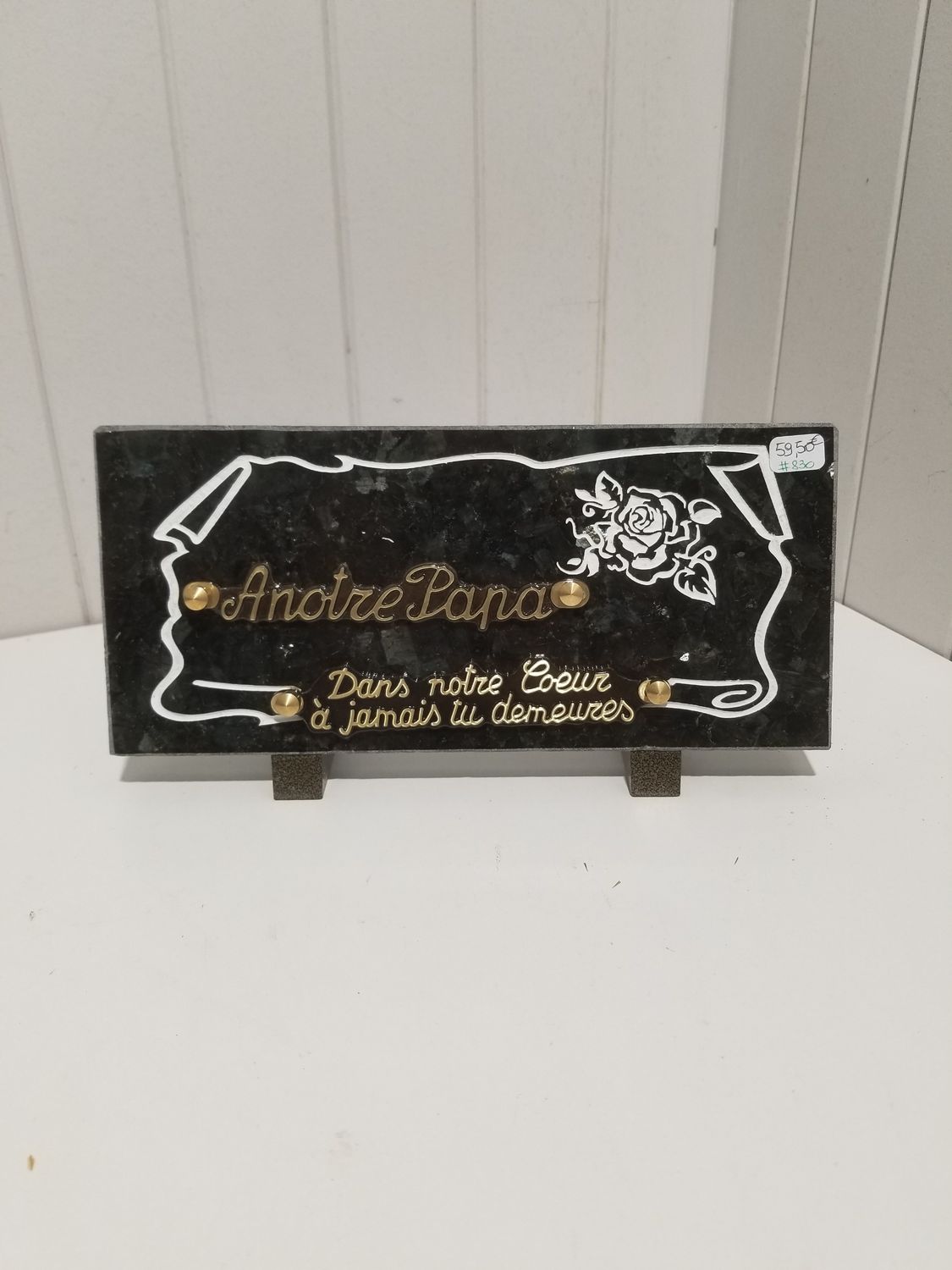 Plaque Funéraire #830