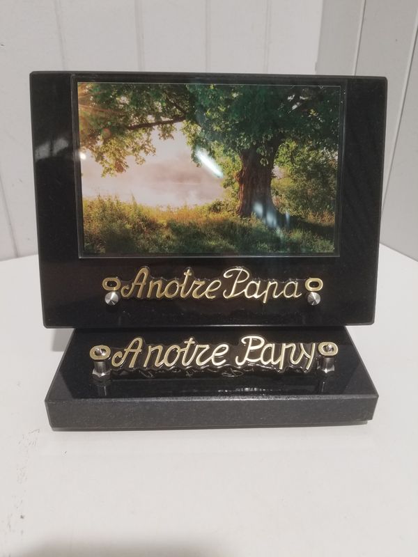 Plaque Funéraire Moderne #1020 Plaque Funéraire Moderne #1020