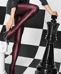 Satenske unihop čarape sa šavom