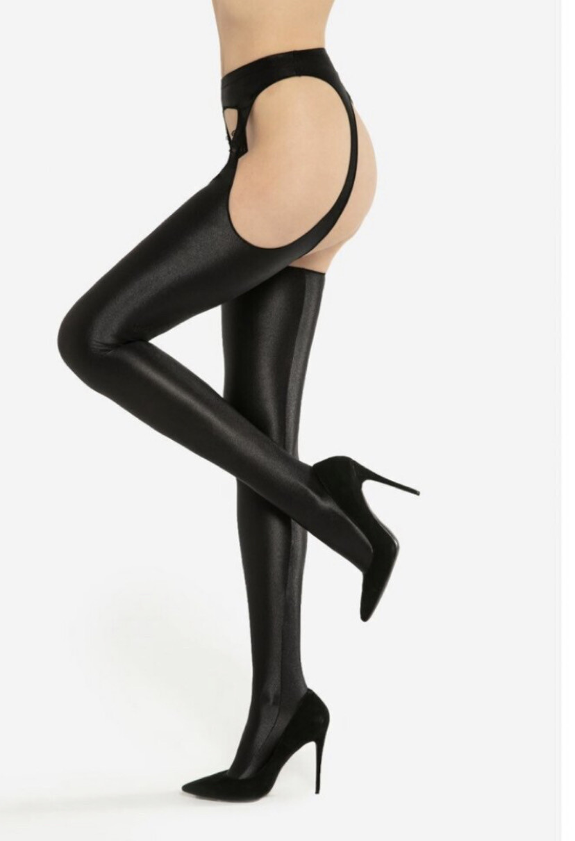 Seksi zenske satenske carape